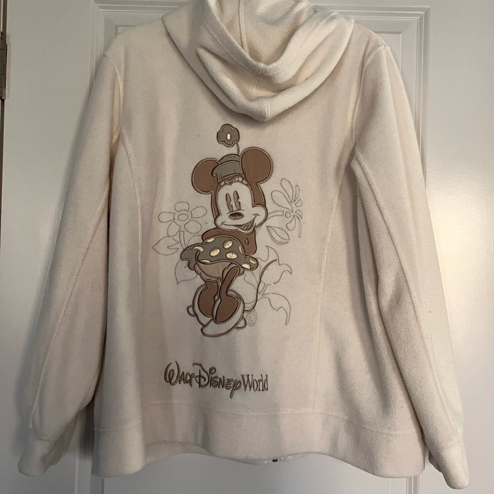 Walt Disney World Women's Cream Hooded Fleece Jacket - Picture 7 of 9